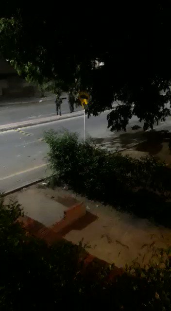 Police lieutenant lost an eye in the middle of clashes in Girón, Santander