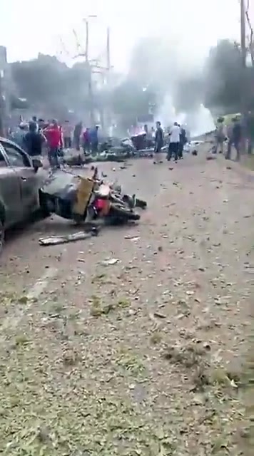 Yesterday in Cali, a bomb planted near a military barracks exploded. And moments earlier, at least seven officers were killed when a police helicopter damaged by a drone exploded.