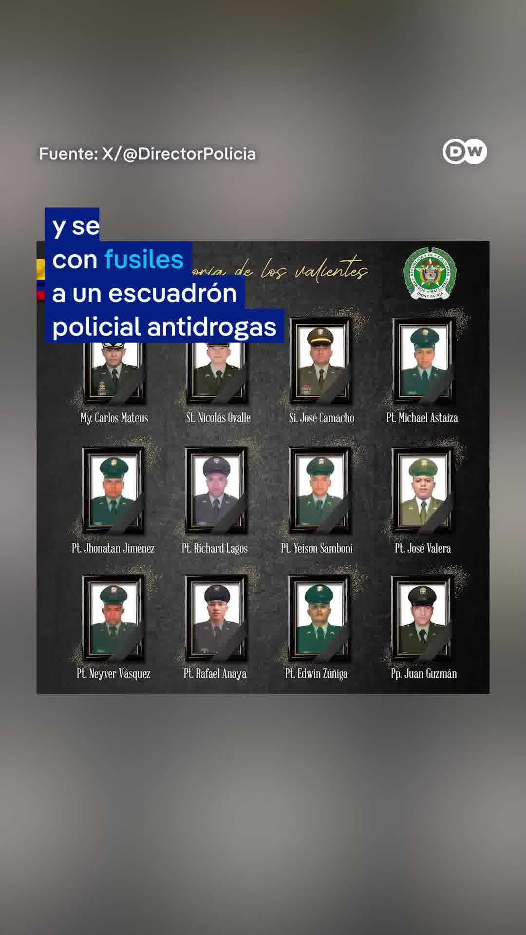 Attacks by FARC dissident groups have left at least 18 dead in Colombia, according to authorities. A truck loaded with explosives exploded on a busy street in Cali, and in Antioquia, a drone and rifle attack targeted police, where a helicopter was shot down. - @dw_espanol