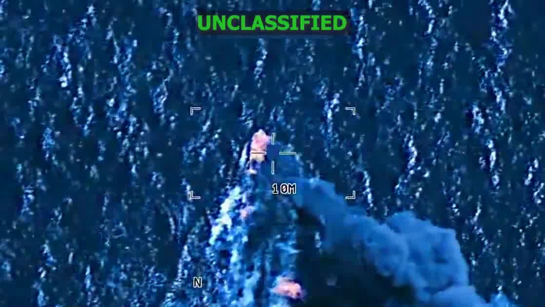On Dec. 4, at the direction of @SecWar Pete Hegseth, Joint Task Force Southern Spear conducted a lethal kinetic strike on a vessel in international waters operated by a Designated Terrorist Organization. Intelligence confirmed that the vessel was carrying illicit narcotics and transiting along a known narco-trafficking route in the Eastern Pacific. Four male narco-militants aboard the vessel were killed